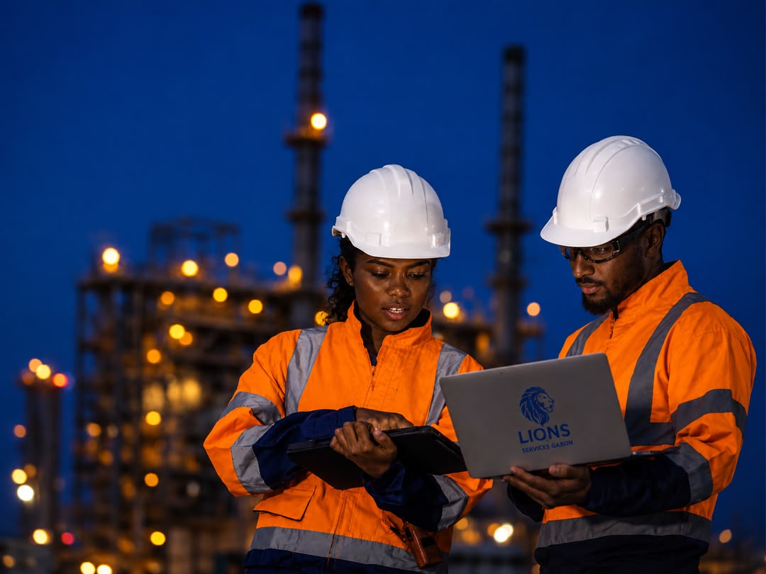 Installation pétrolière et gazière au Gabon - Inspection et contrôle industriel Lions Services
